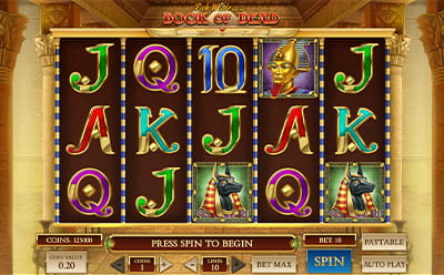 Book of Dead Slot Spel bij Unibet