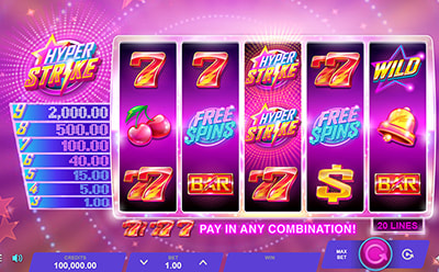Hyper Strike Slot bij Fair Play Casino