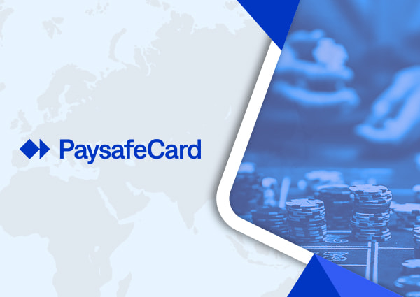 Casinospellen spelen en een PaysafeCard logo
