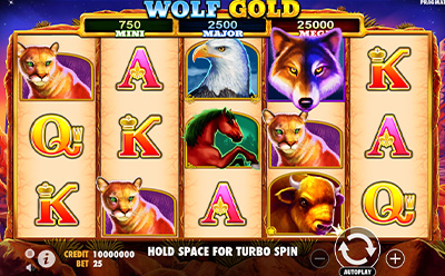 Het Wolf Gold Slot Spel bij het Casino777